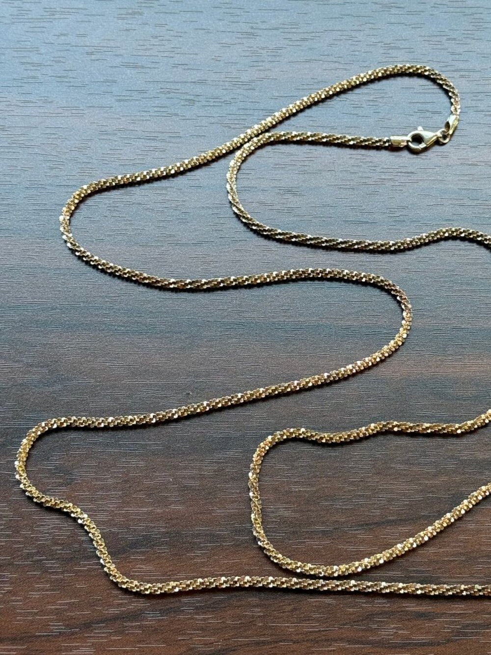Milor Italy Vintage Sterling Silver Glitter Chain - Picture 5 of 5